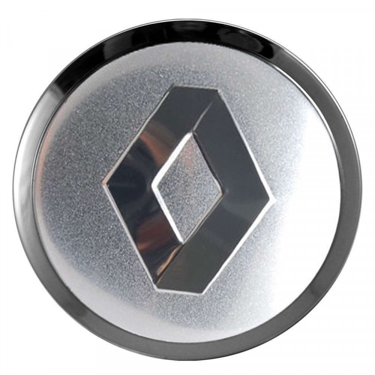Заглушки для диска со стикером Renault (64/60/6) хром
