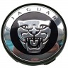 Колпачки на диски Jaguar 60/54/10 черный/хром  