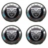Колпачки на диски Jaguar 60/54/10 черный/хром  