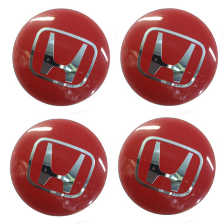 Наклейки на диски Honda red сфера 56 мм