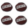Колпачок на диск BBS 59/50.5/9 хром и красный  