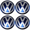 Наклейки на диски Volkswagen blue сфера 65 мм  фото