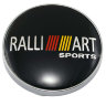 Заглушки для дисков Ralliart 60/56/9 chrome+black