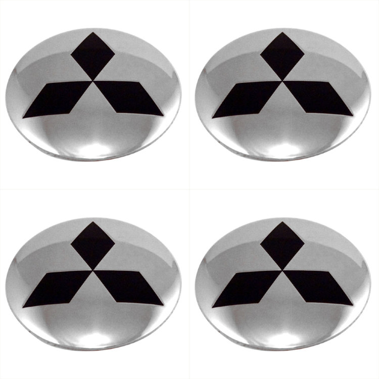 Наклейки на диски Mitsubishi steel сфера 54 мм
