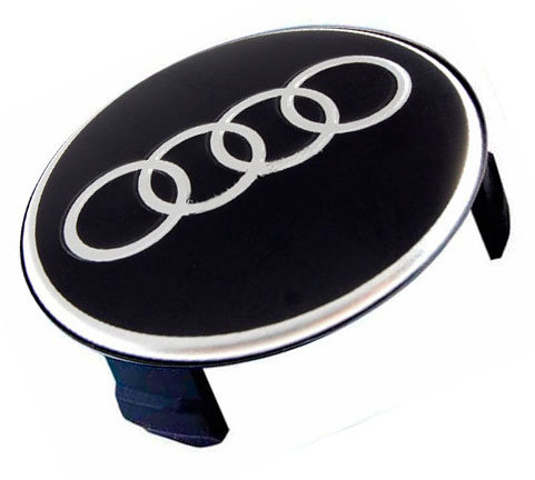 Колпачок на диски Audi 74/71/18 черные 