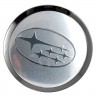 Заглушки для диска со стикером Subaru (64/60/6) хром 