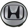 Колпачки на диски Honda 60/54/10 серебристые с черным