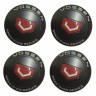 Наклейки на диски Vossen 60 мм red-black сфера 