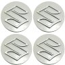 СУЗУКИ, 59/55/12 silver/chrome 4 шт колпачки колеса центральные
