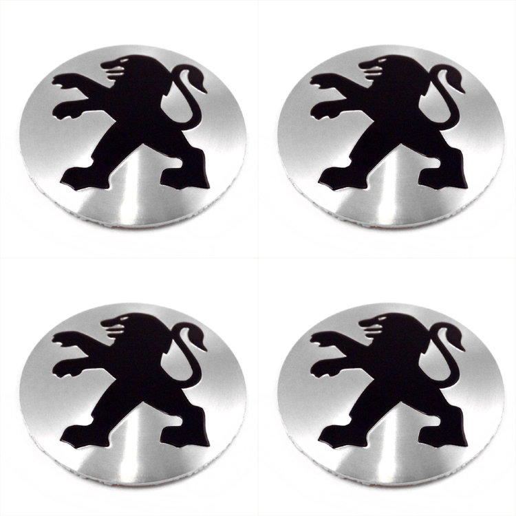 Наклейки на диски Peugeot steel сфера 54 мм
