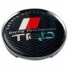 Колпачки на диски Toyota TRD 65/60/12 карбон/черный