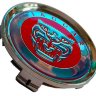 Заглушка ступицы диска Jaguar 74/69/12 красный хром