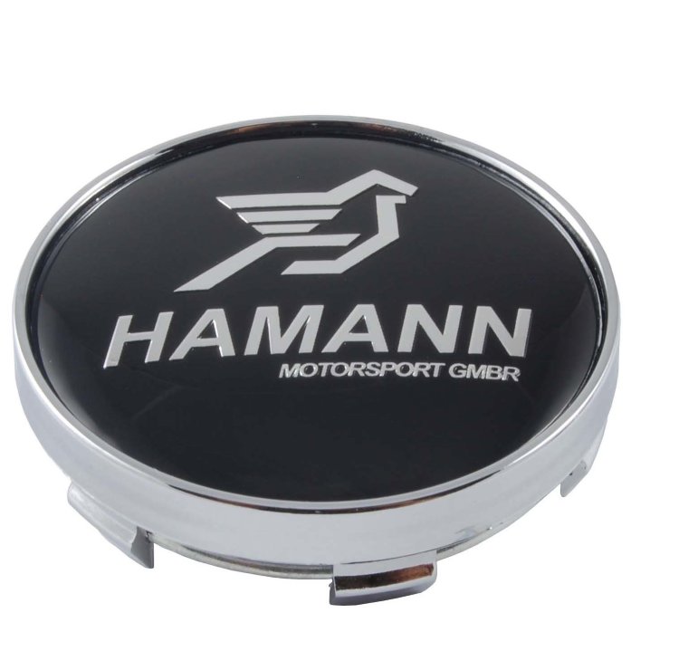 Колпачок на диски Hamann 60/56/9 черный-хром 