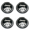 комплект колпачков центрального отверстия со стикером Jeep 4x4 (63/58/8) черный