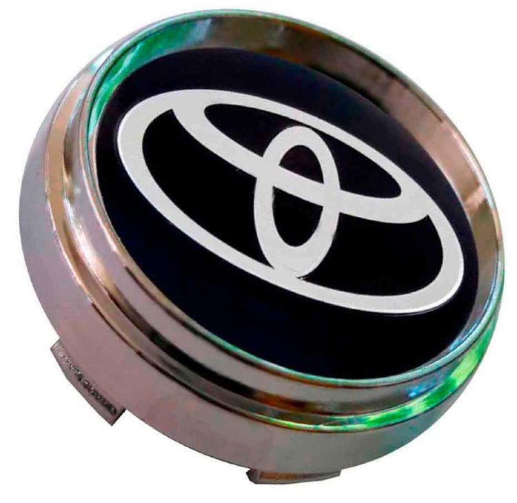Заглушка ступицы Toyota 66/62/9 хром черный 