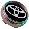 Заглушка ступицы Toyota 66/62/9 хром черный 