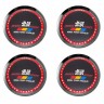 Заглушки для диска со стикером Honda Mugen Power (64/60/6) черный