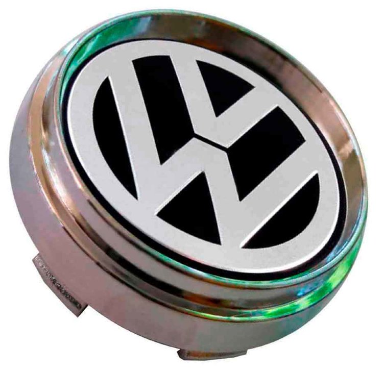 Заглушка ступицы Volkswagen 66/62/9 хром черный 