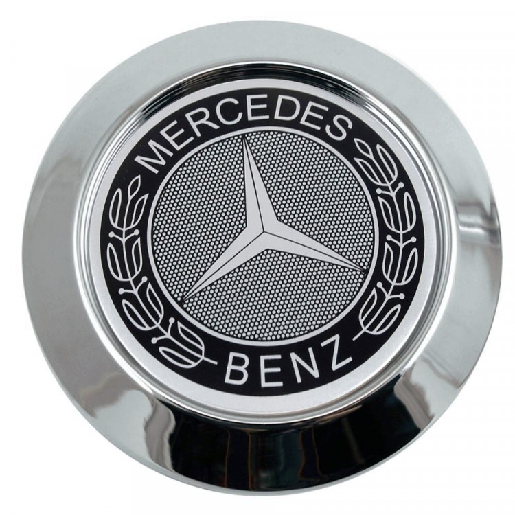 Колпачок ступичный Mercedes (64/60/10) хром конусный