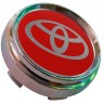 Заглушка ступицы Toyota 66/62/9 хром красный