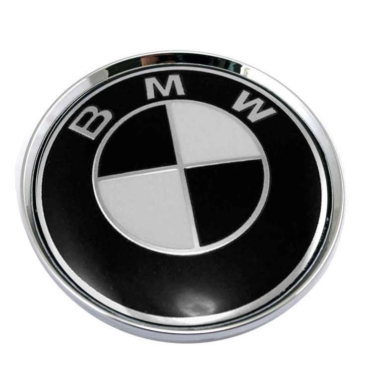 Колпачок ступицы BMW 63/58/8 черный/хром