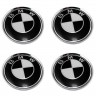 Колпачок ступицы BMW 63/58/8 черный/хром
