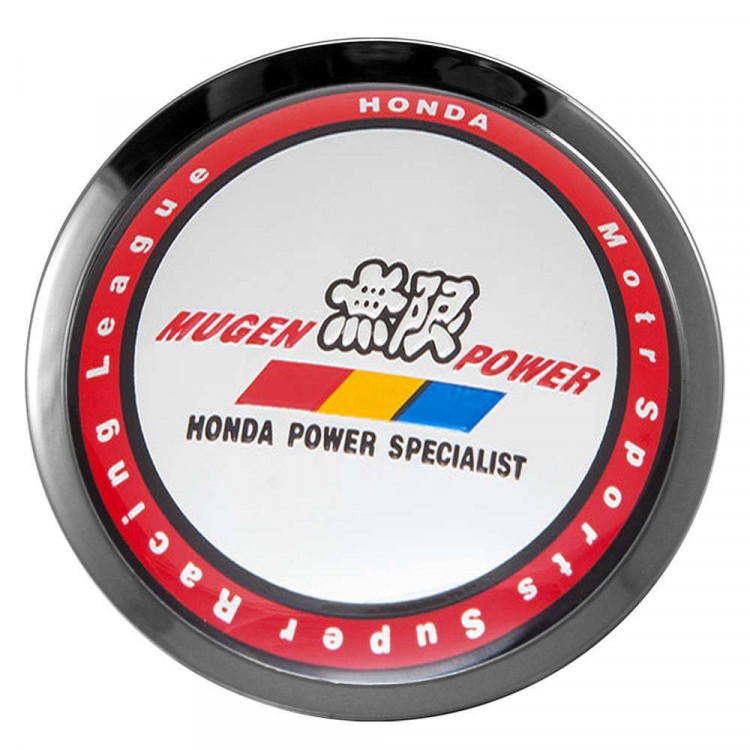 Заглушки для диска со стикером Honda Mugen Power (64/60/6) хром