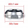 Колпачки на диски 60/58/12 SFT-033 C124401 хром