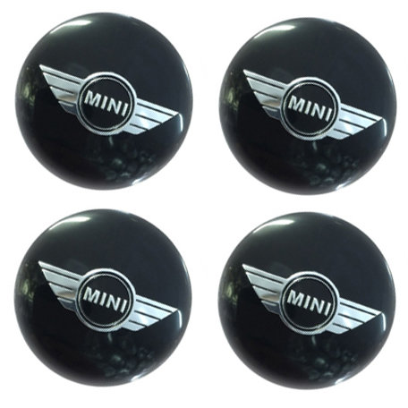 Наклейки на диски Mini Cooper black сфера 56 мм