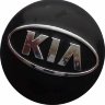 Колпак ступицы на диски KIA 63/55/7 черный-хром