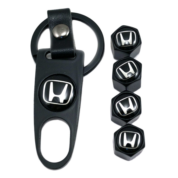 Ниппельные колпачки c брелком Honda black