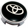 Колпачок на литой диск Toyota 62/56/20 черный и хром