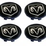 Колпачок на литые диски Dodge 58/50/11 хром/черный