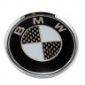 Колпачок ступицы BMW 63/58/8 черный/карбон