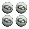 Колпачок на литые диски Land Rover 58/50/11 серебристый с зеленым