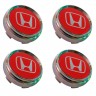 Заглушка ступицы Honda 66/62/9 красный 