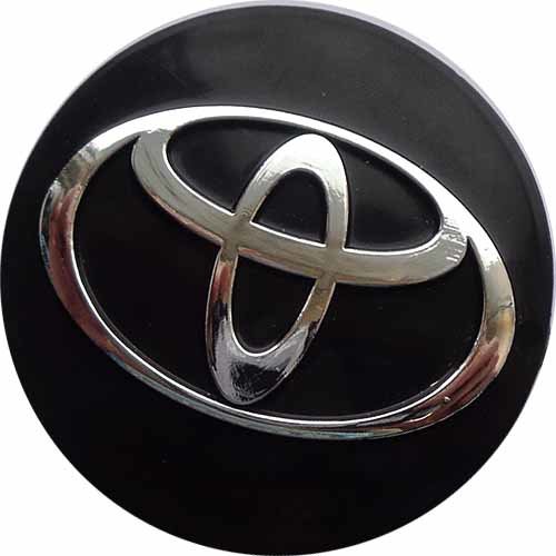 Колпачок для дисков Toyota 63/55/7 чёрный хром