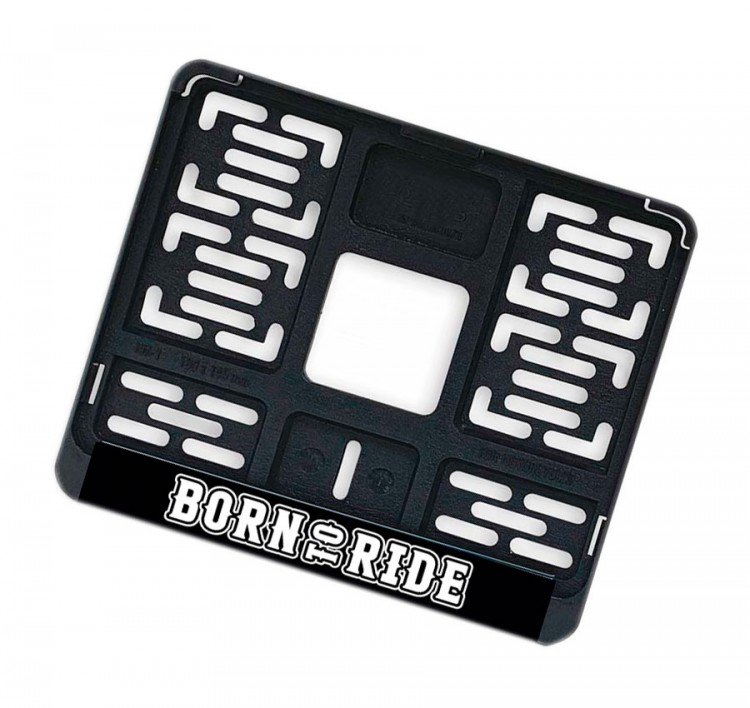 Рамка для номера мотоцикла Born to Ride 190х145 мм